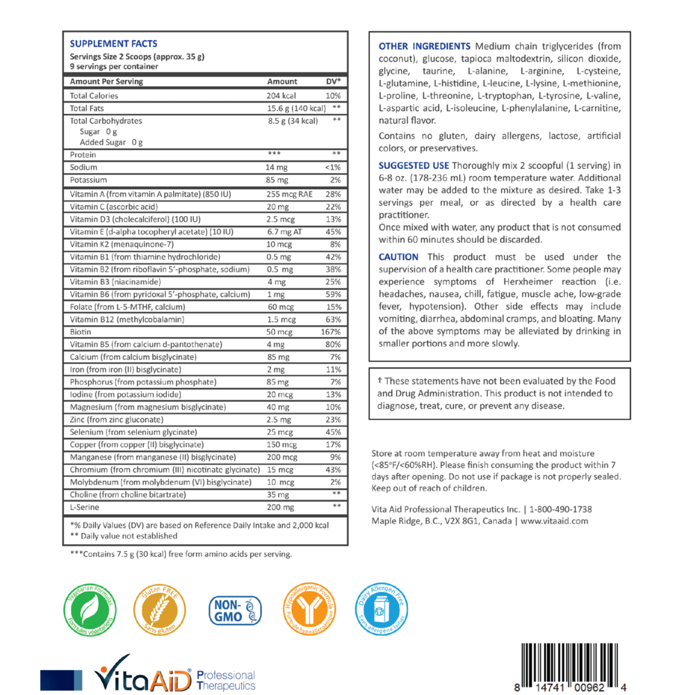 Keto-Elemental Nutrition - Chocolate