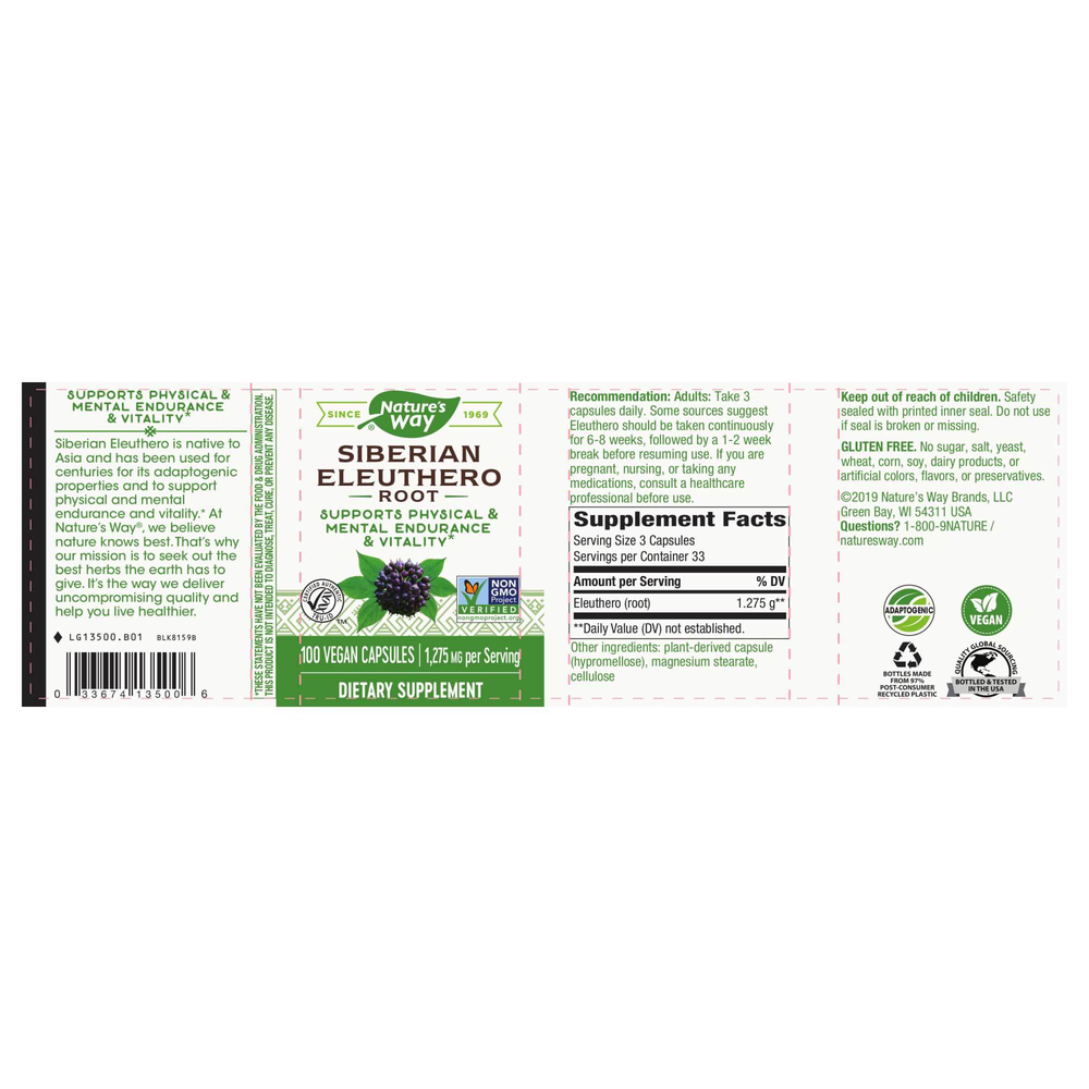 Siberian Eleuthero Root