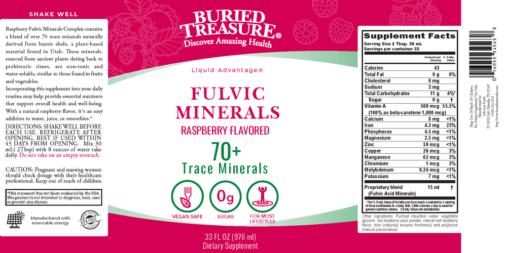 Raspberry Colloidal Trace Minerals