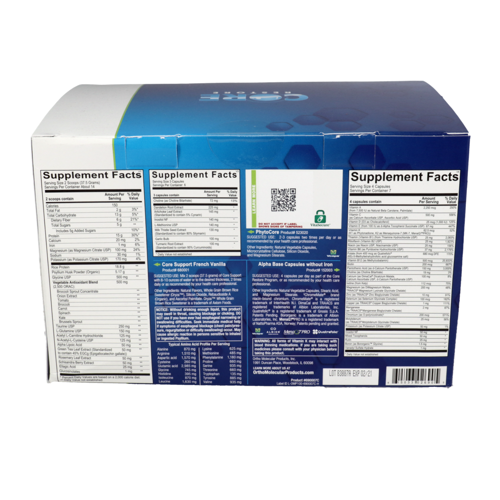 Core Restore - Vanilla 7 Day (California Only)