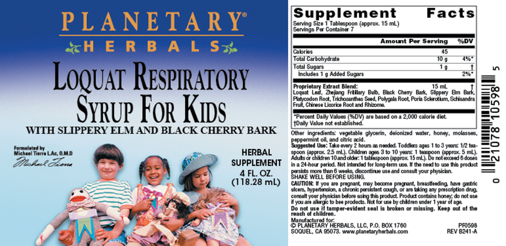 Loquat Respiratory Syrup for Kids