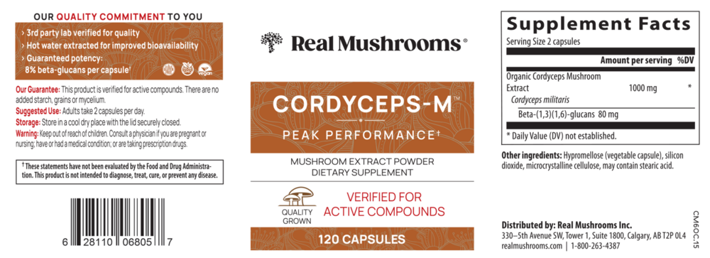 Cordyceps Mushroom Extract Capsules