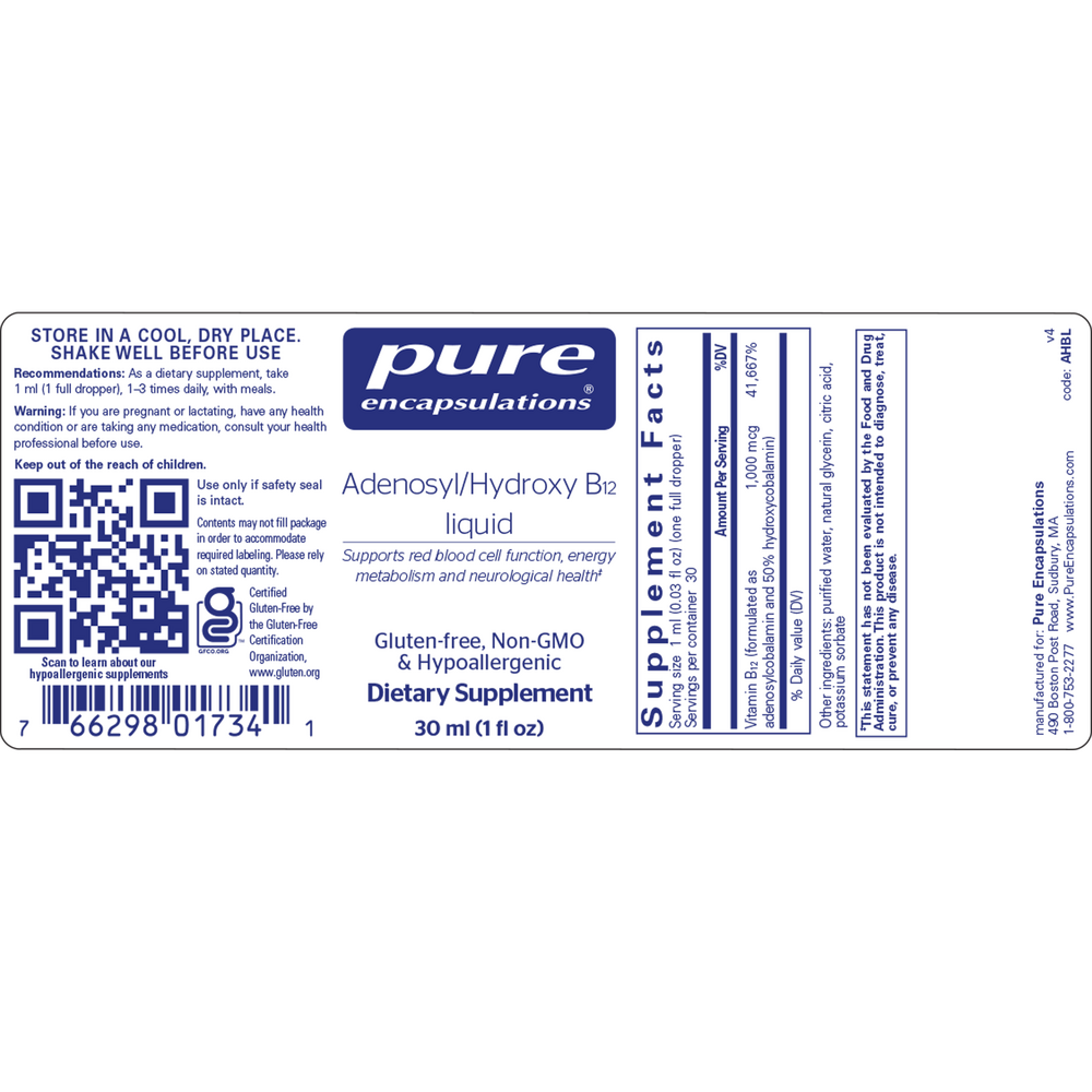 Adenosyl/Hydroxy B12 liquid