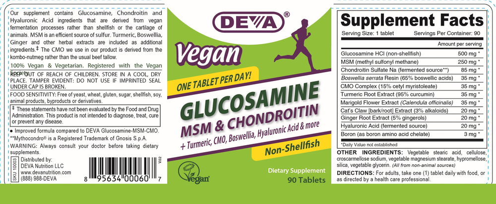 Vegan Glucosamine-Chondroitin-MSM