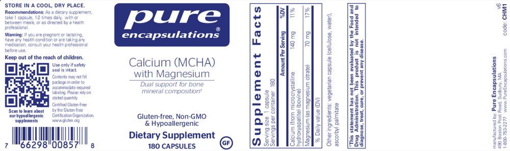 Calcium (MCHA) With Mag