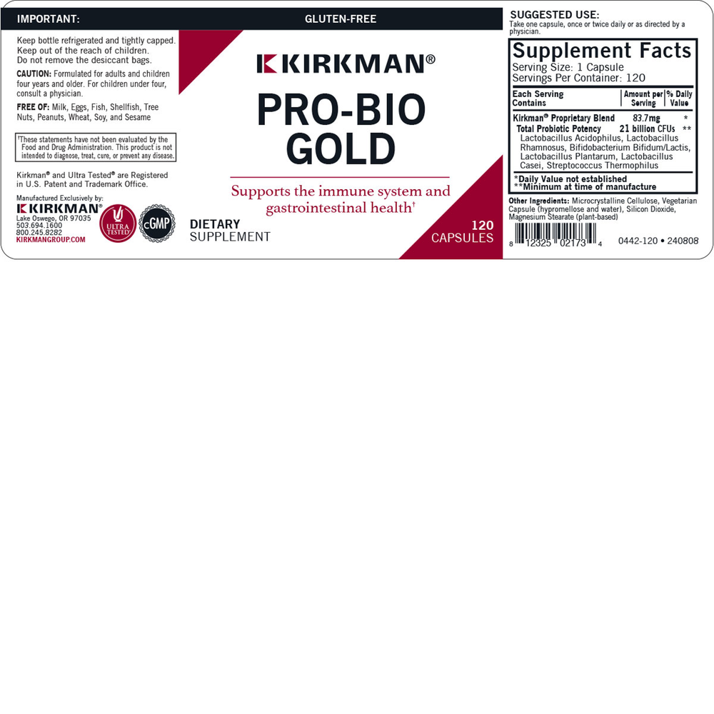 Pro-Bio Gold™ Capsules - Hypoallergenic