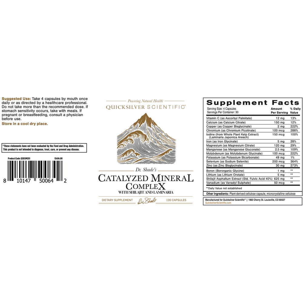 Dr. Shade's Catalyzed Mineral Complex with Shilajit and Laminaria