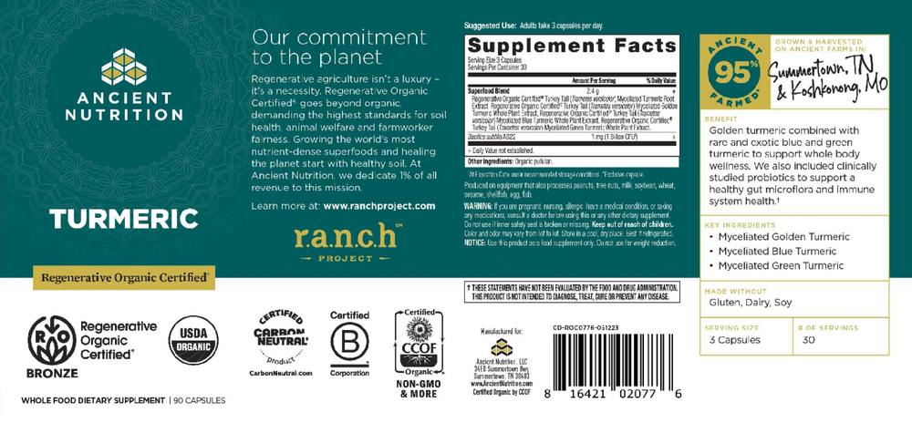 Regenerative Organic Certified Turmeric