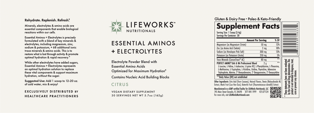 Essential Aminos + Electrolytes