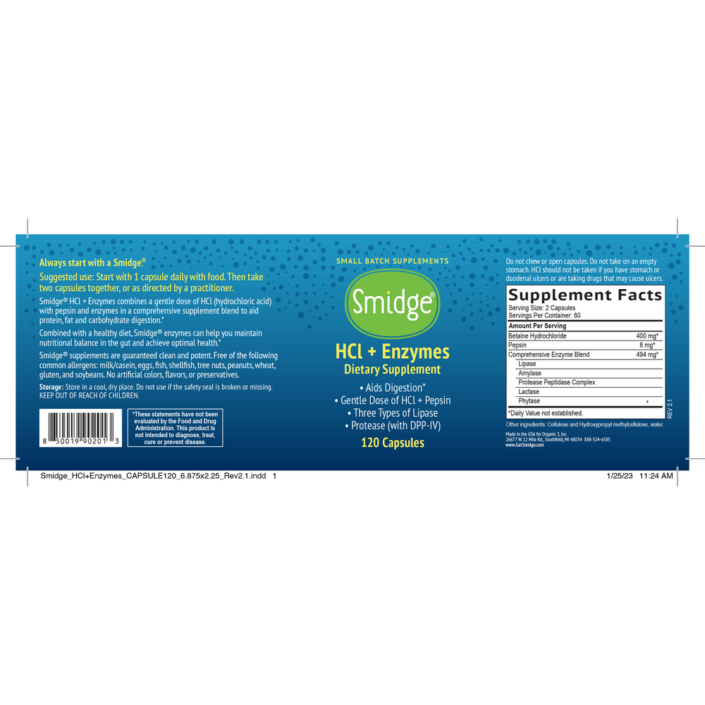 Smidge® HCl + Enzymes