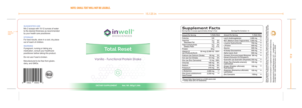 Total Reset, Vanilla