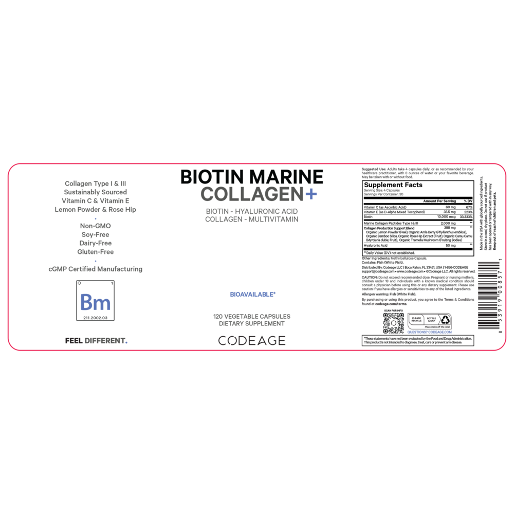 Biotin Marine Collagen + HA + Vit C