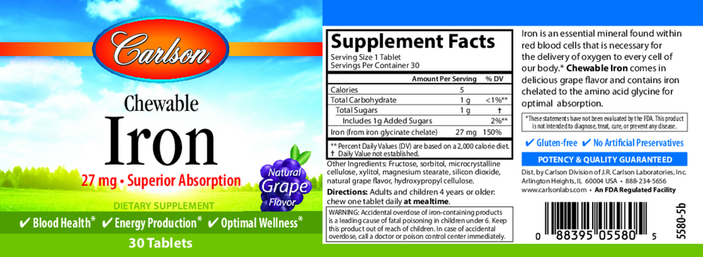 Chewable Iron - Grape