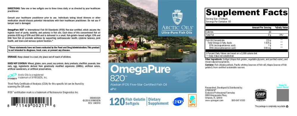 OmegaPure 820 Fish Oil