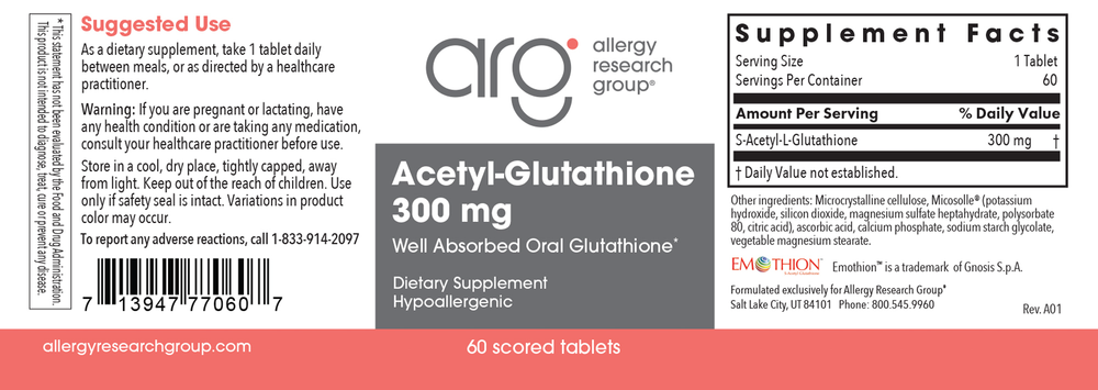 Acetyl Glutathione 300mg