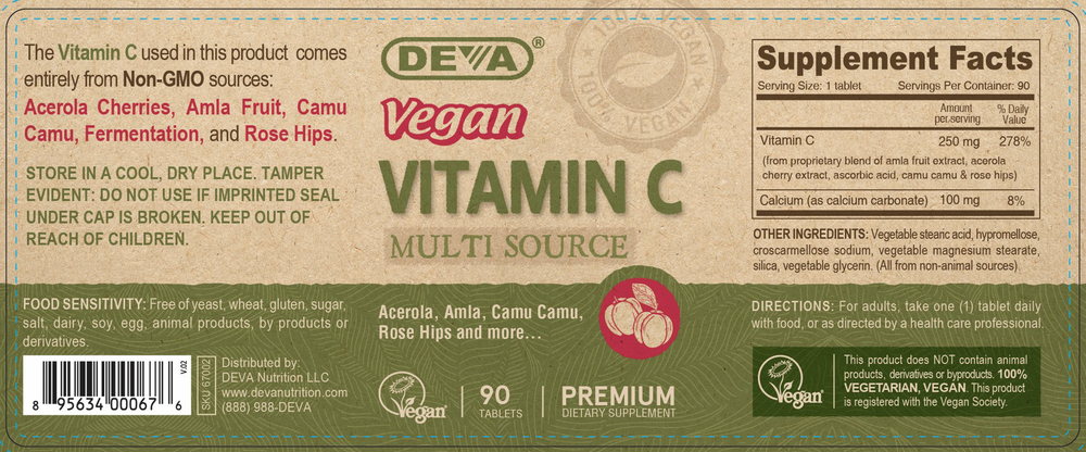 Vegan Vitamin C  Multi Source
