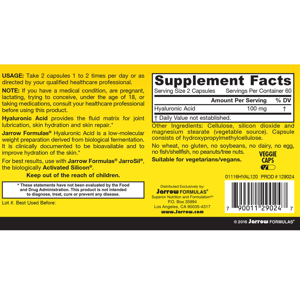 Hyaluronic Acid 120mg