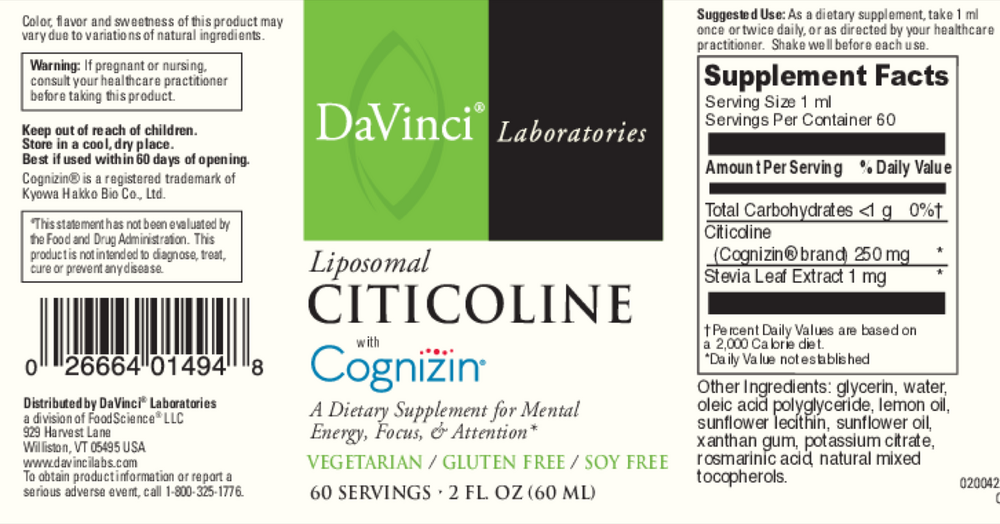 Liposomal Citicoline