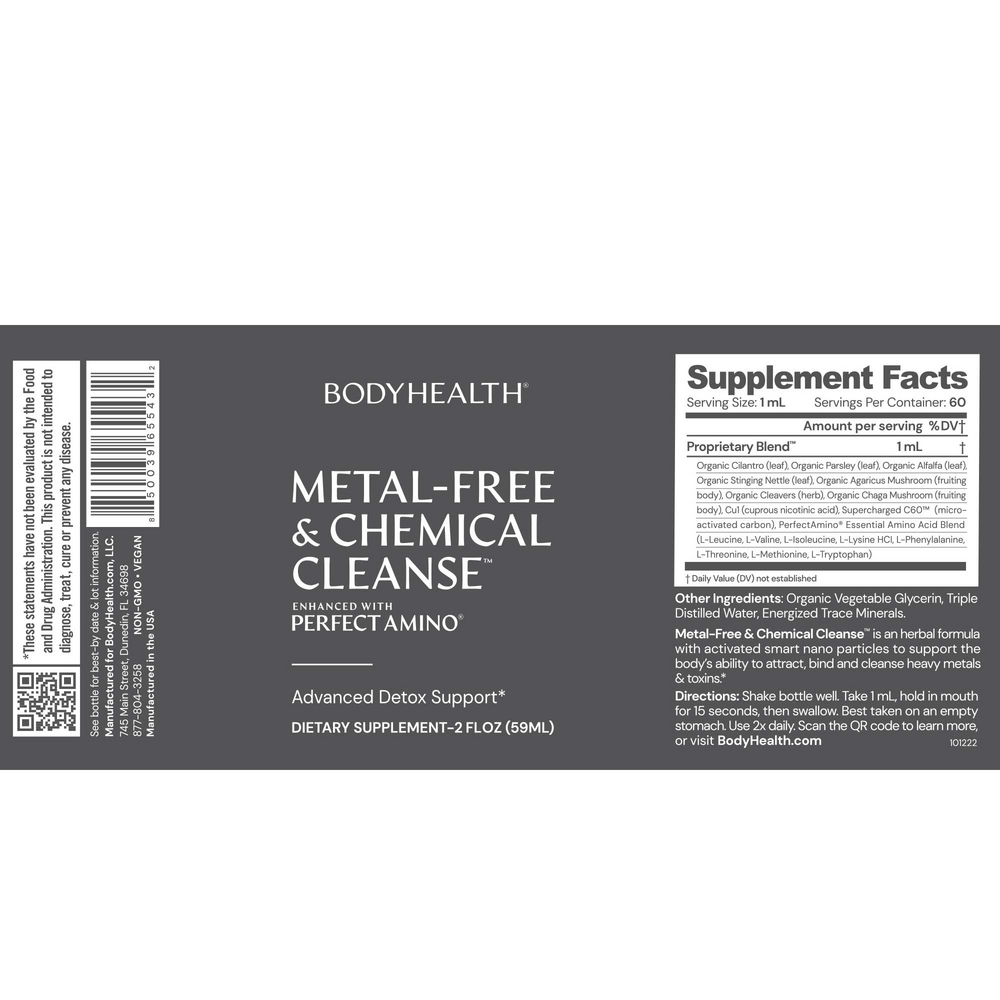 Metal-Free and Chemical Cleanse