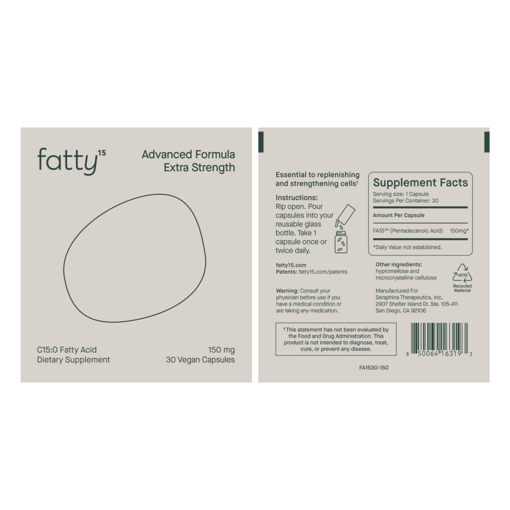 fatty15 Advanced Formula Extra Strength, 150mg Per Serving