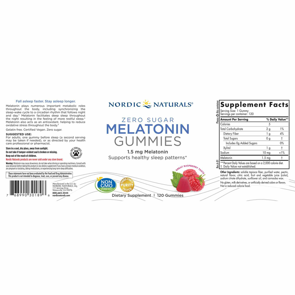 Zero Sugar Melatonin Gummies