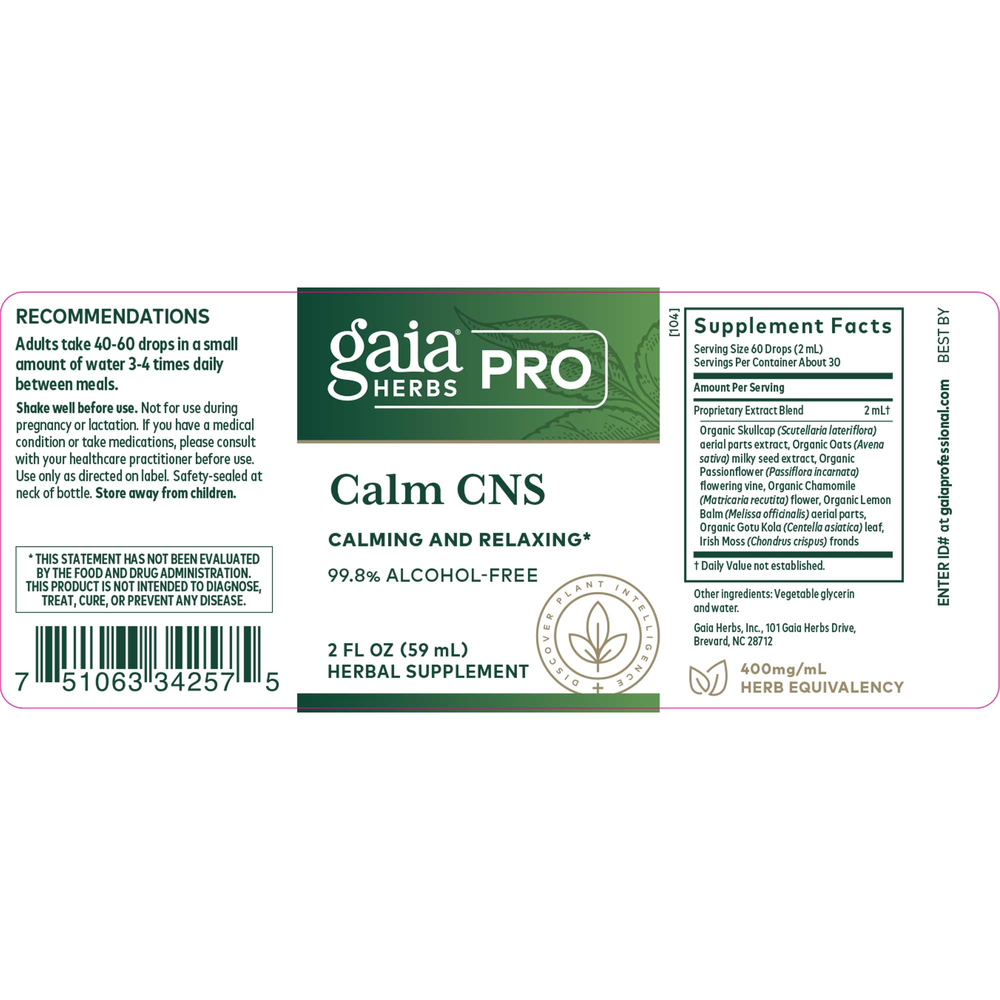 Calm CNS