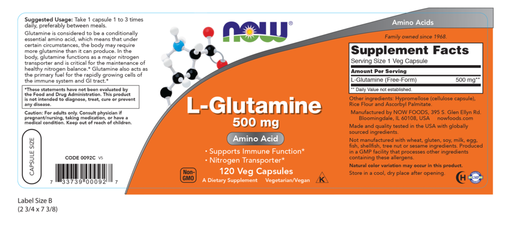 L-Glutamine 500mg
