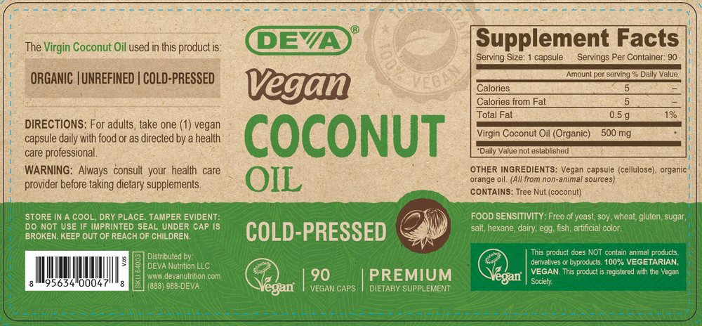 Vegan Virgin Coconut Oil