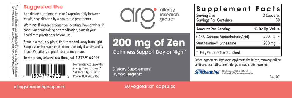 200 mg of Zen Stress Support