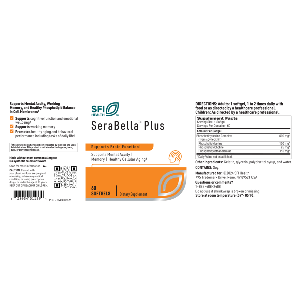 SeraBella™ Plus (Phosphatidyl Serine)
