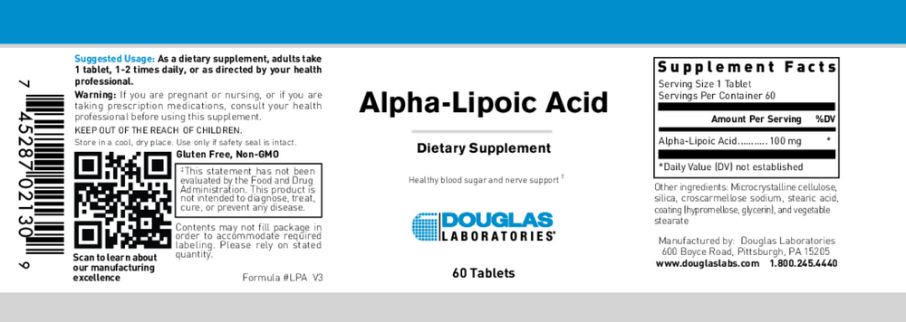 Alpha-Lipoic Acid (100mg)