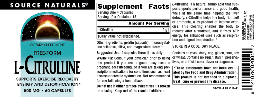 L-Citrulline 500mg