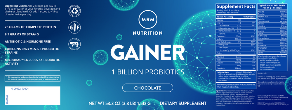 All Natural Gainer Chocolate