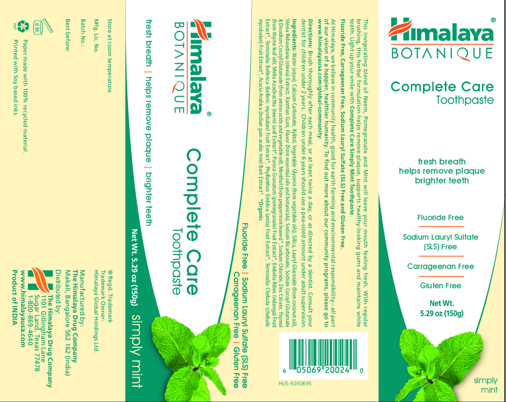 Complete Care Toothpaste Simply Mint