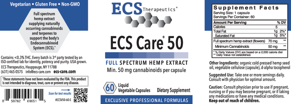 ECS Care® BS-50 Broad Spectrum Hemp
