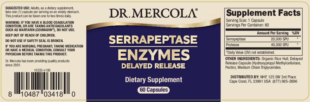 Enzyme: Serrapeptase