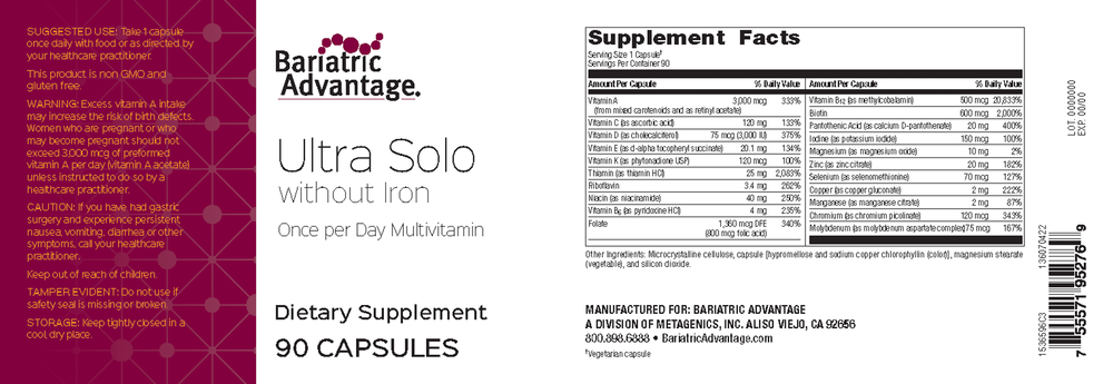 Ultra Solo without Iron