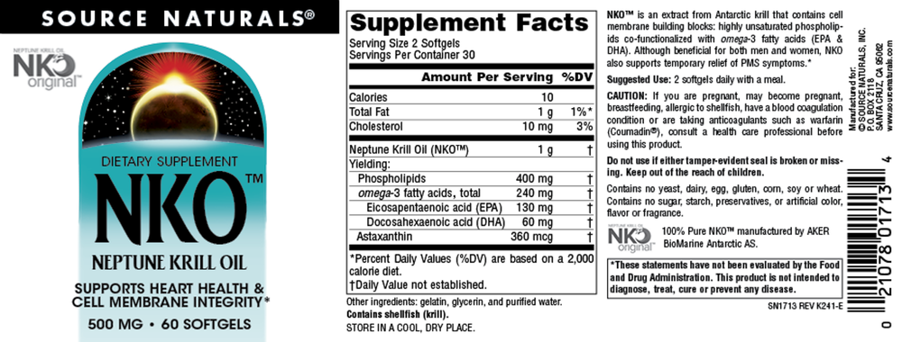NKO® Neptune Krill Oil 500mg