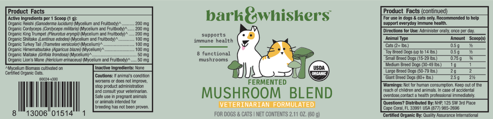 Fermented Mushroom Blend