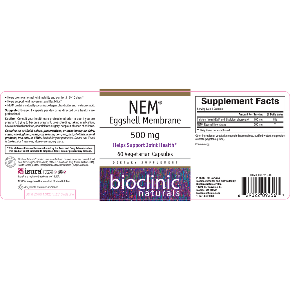 NEM Eggshell Membrane 500mg