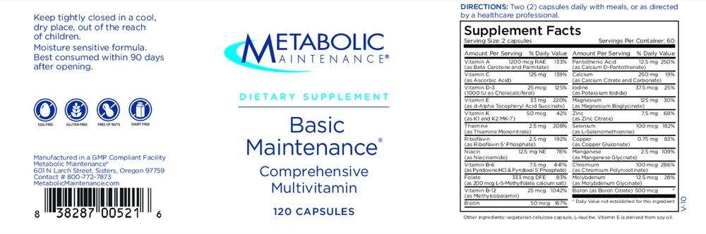 Basic Maintenance