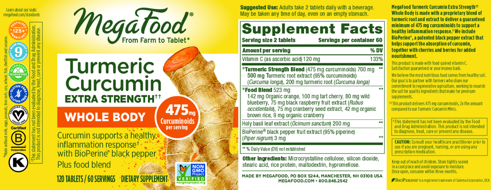Turmeric Curcumin Extra Strength† - Whole Body