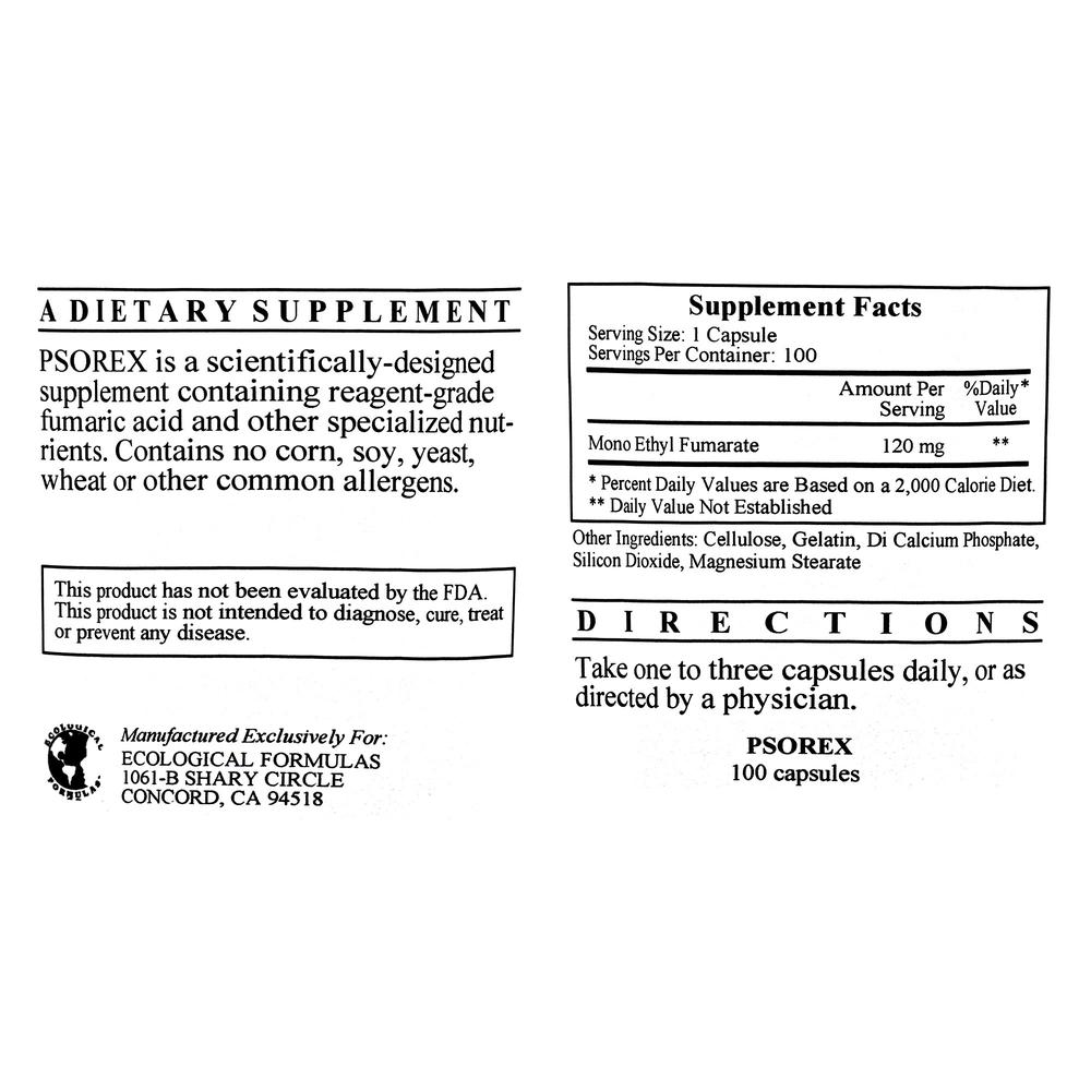 Psorex (Fumeric Acid 120mg)