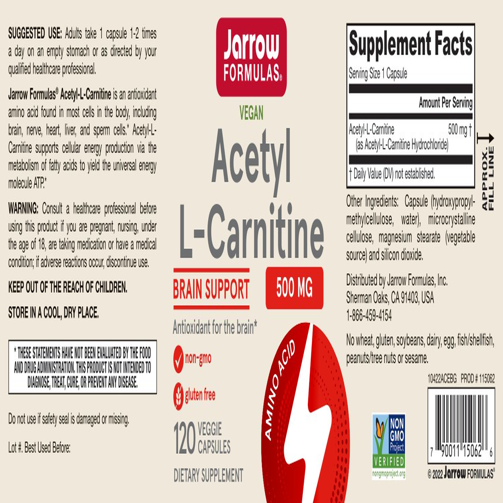Acetyl L-Carnitine 500mg