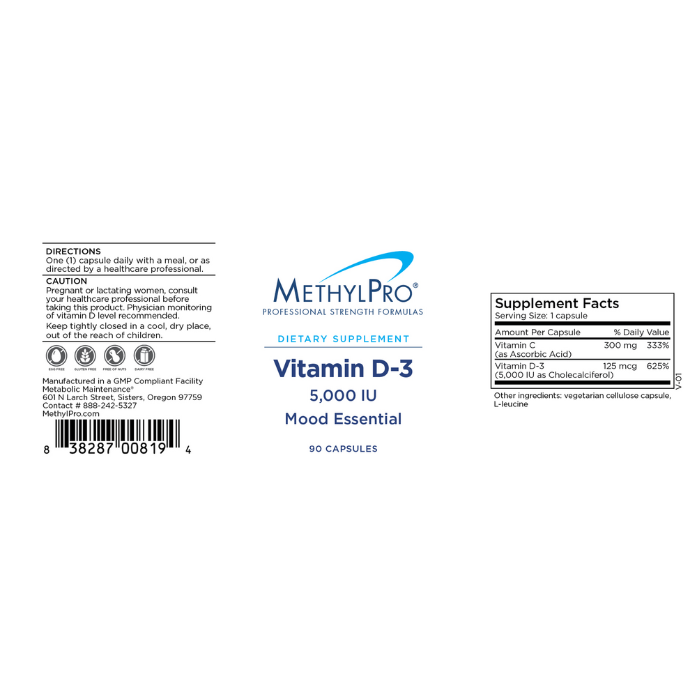 Vitamin D-3, 5,000 IU