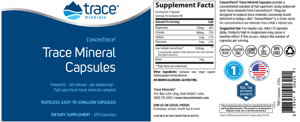 ConcenTrace Trace Mineral Capsules