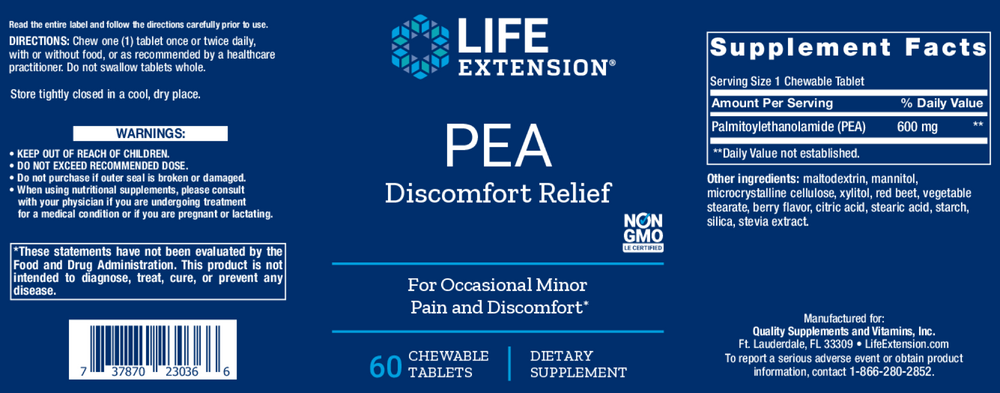 PEA Discomfort Relief