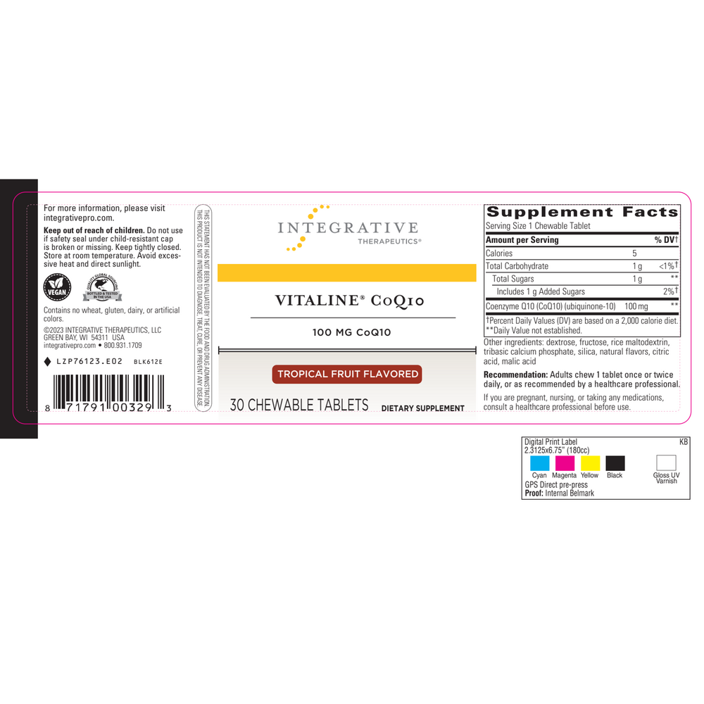 Vitaline® CoQ10 (100mg) Tropical
