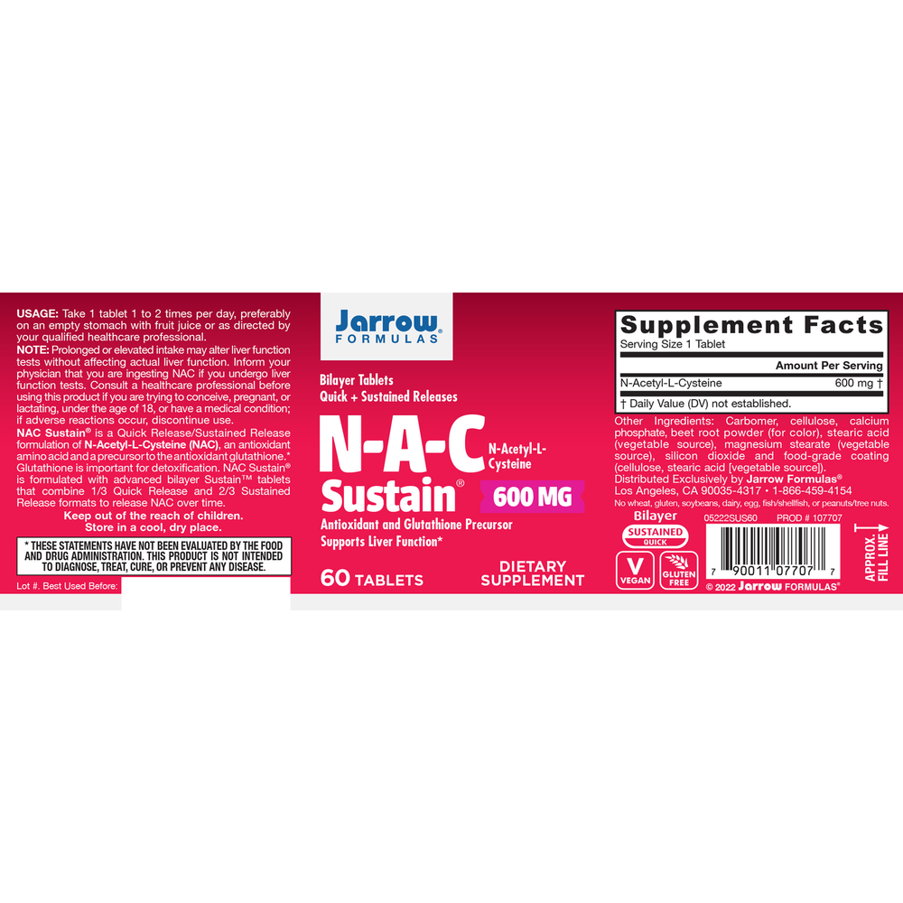 N-A-C Sustain 600mg