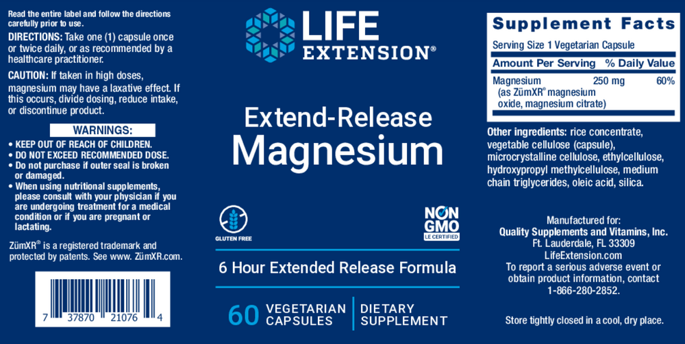 Extend-Release Magnesium